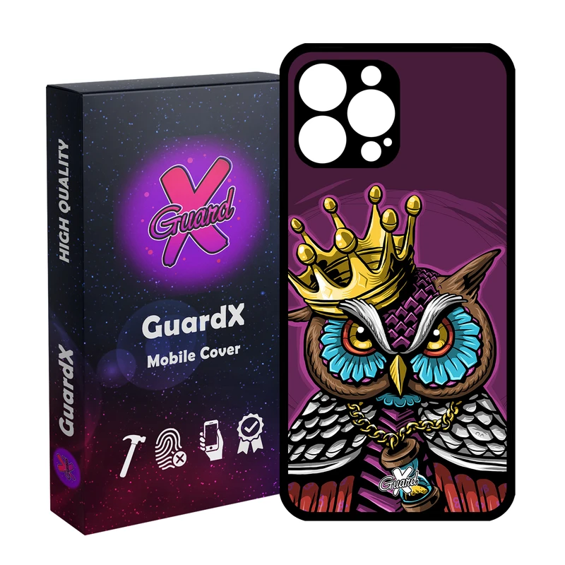 کاور گارد ایکس طرح Owl مدل Glass10081 مناسب برای گوشی موبایل اپل iPhone 14 Pro Max
