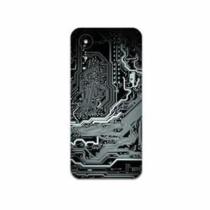MAHOOT Black-Printed-Circuit-Board Cover Sticker for Samsung Galaxy A03 Core