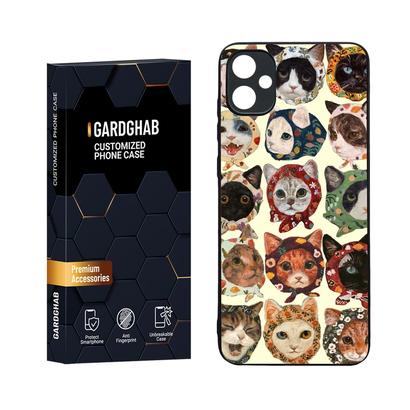 کاور گارد قاب مدل دورژله ای پشت گلس فانتزی مناسب برای گوشی موبایل سامسونگ Galaxy A05