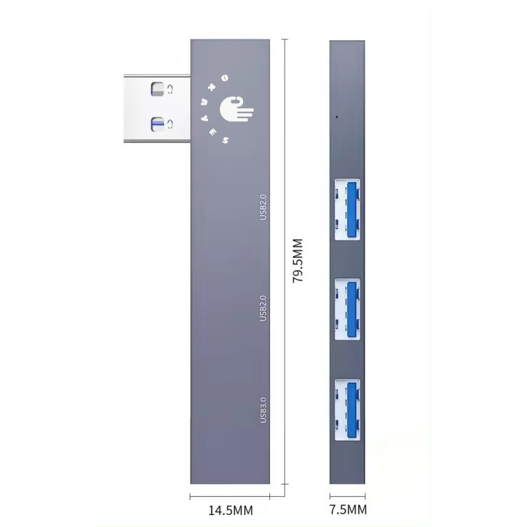 هاب 3 پورت USB 3.0 اکی یس مدل HUB300USB