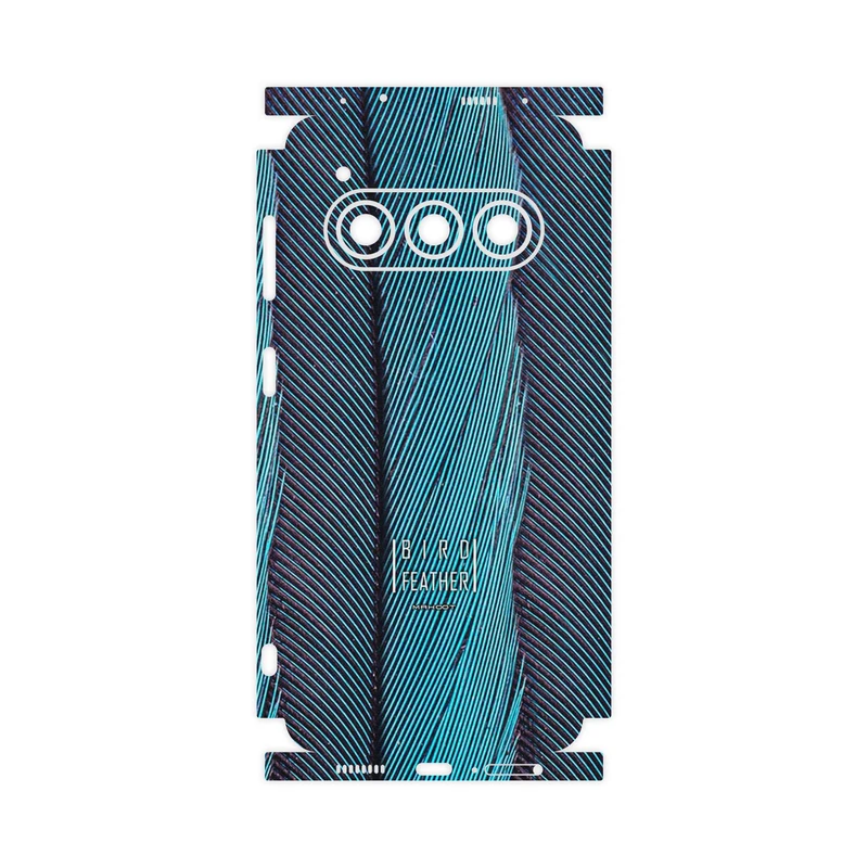 برچسب پوششی ماهوت مدل Turquoise feathers-FullSkin مناسب برای گوشی موبایل داریا Bond II 5G