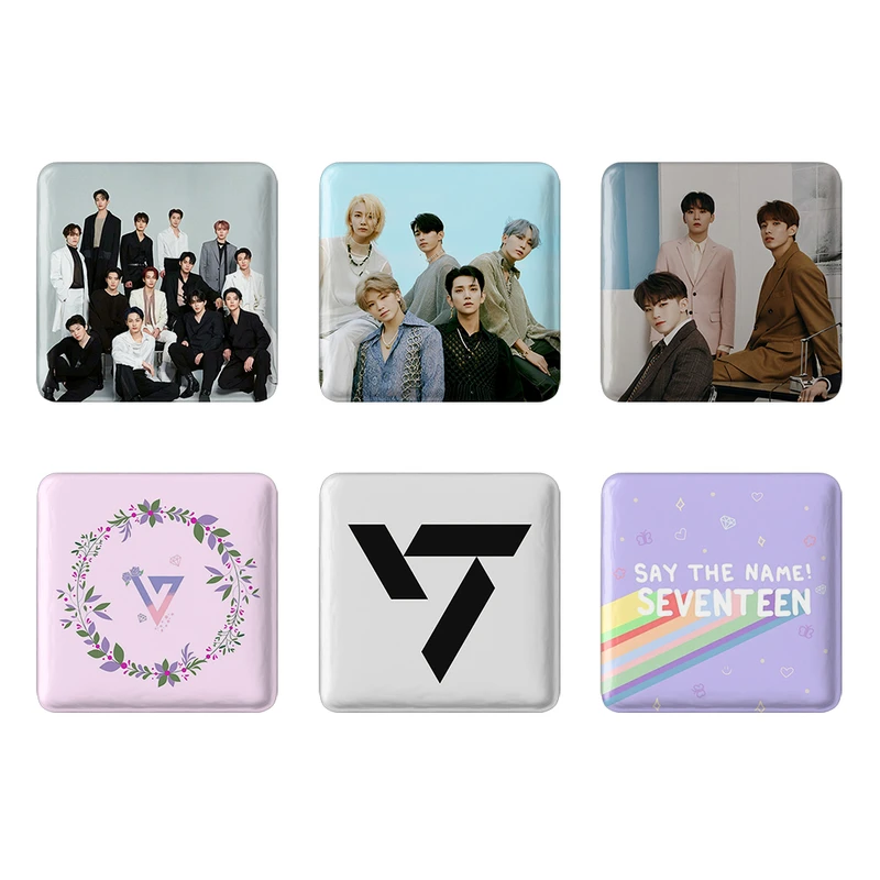 مگنت خندالو طرح گروه سونتین Seventeen کد 1306B مجموعه 6 عددی