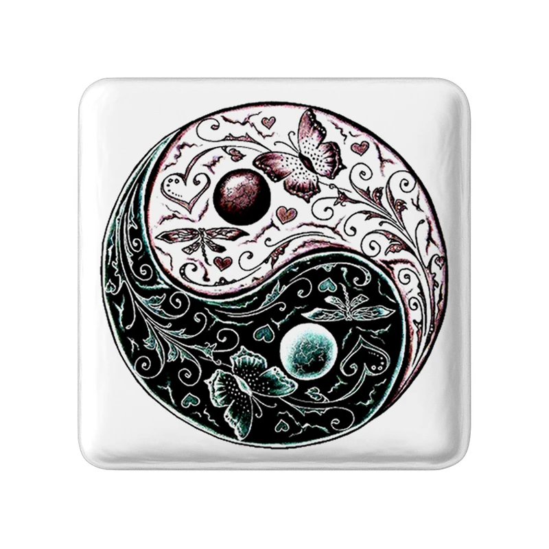 پیکسل خندالو طرح یین و یانگ مدل مربعی کد 30515