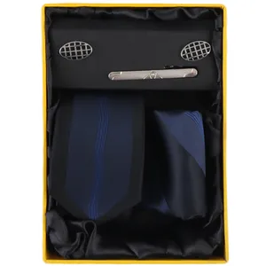 ست کراوات و دستمال جیب و دکمه سردست مردانه فرانکو فروزی مدل F-101807