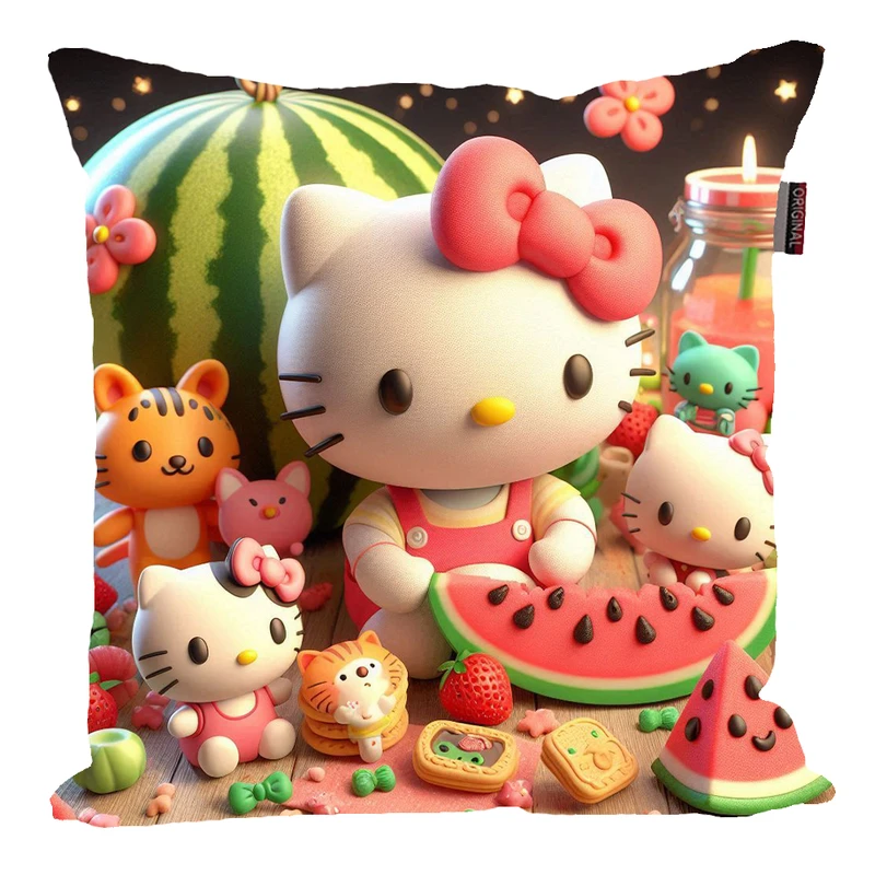 کوسن پاد آفرین مدل کیتی طرح هندوانه کد B507