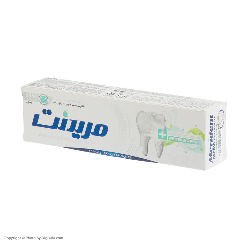 خمیر دندان ترمیم کننده و سفید کننده مریدنت مدل Fresh Mint Flavor وزن 100 گرم