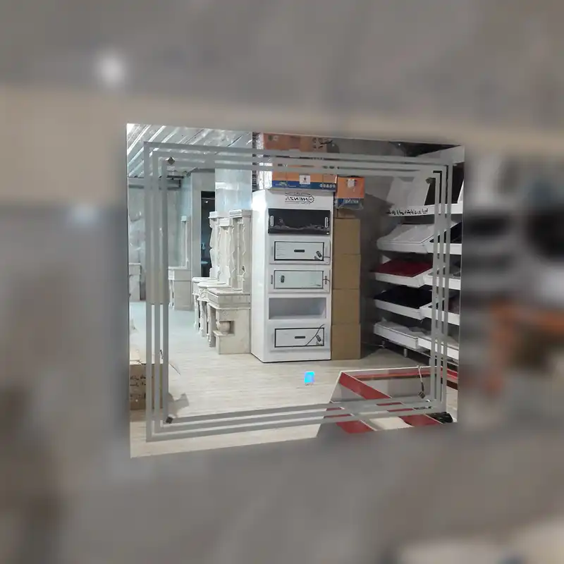 آینه سرویس بهداشتی مدل بکلایت مستطیل 4 خط