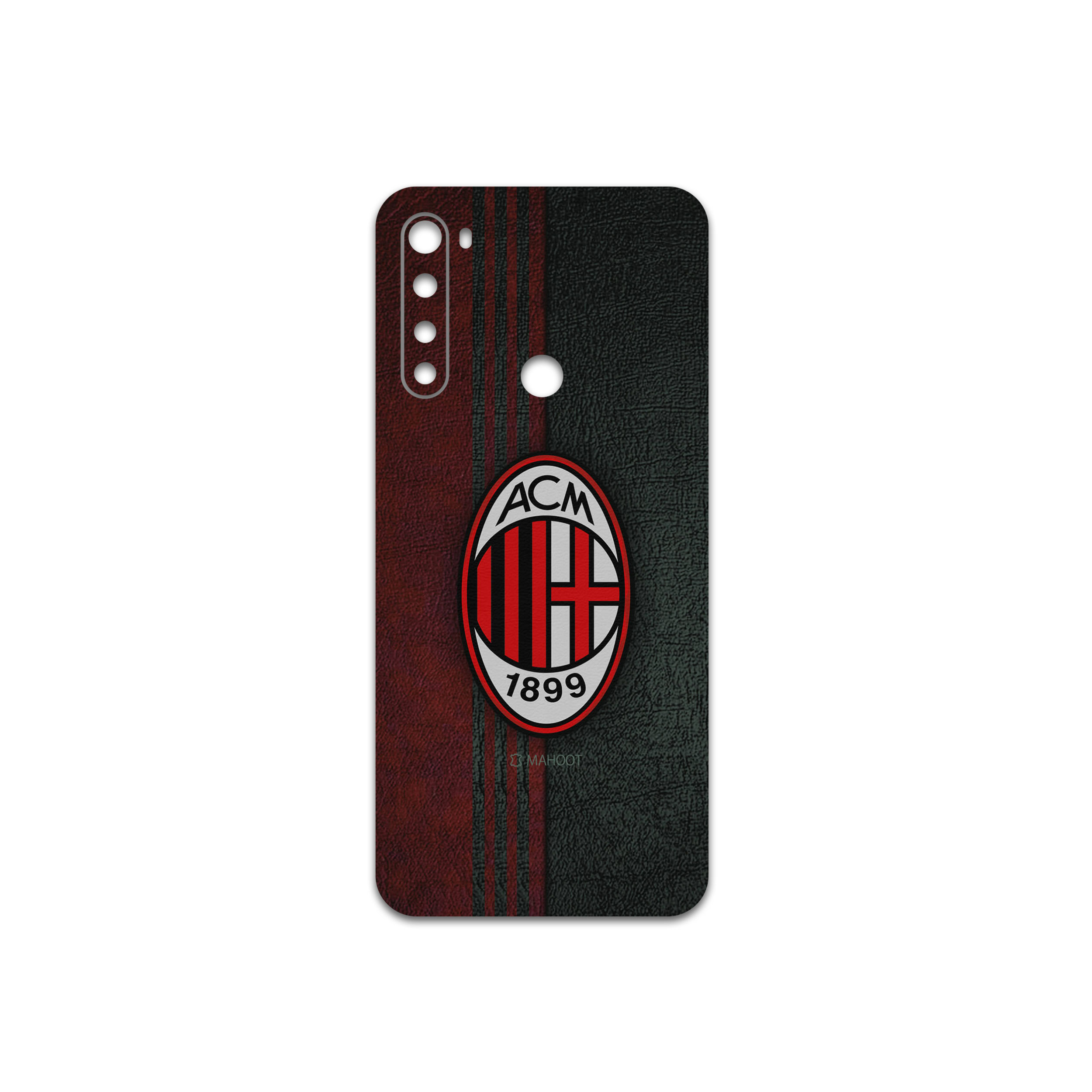 برچسب پوششی ماهوت مدل AC-Milan-FC مناسب برای گوشی موبایل شیائومی Redmi Note 8T