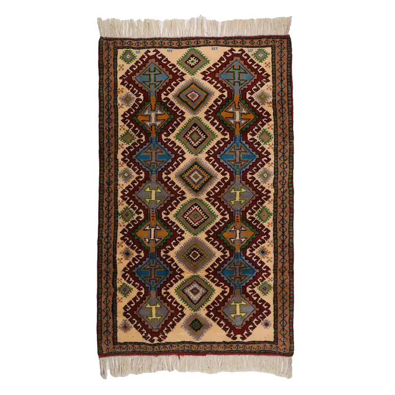 فرش دستباف دو متری طرح خراسان کد 4020519