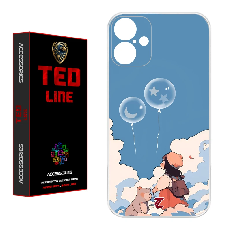 کاور تدلاین طرح دخترانه کد 1202 مناسب برای گوشی موبایل اپل Iphone 16