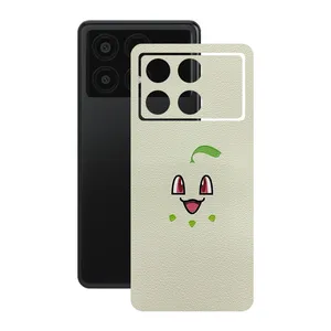 Remax cover sticker Leth model Chikorita Pokemon design suitable for Xiaomi Poco X6 Pro mobile phone