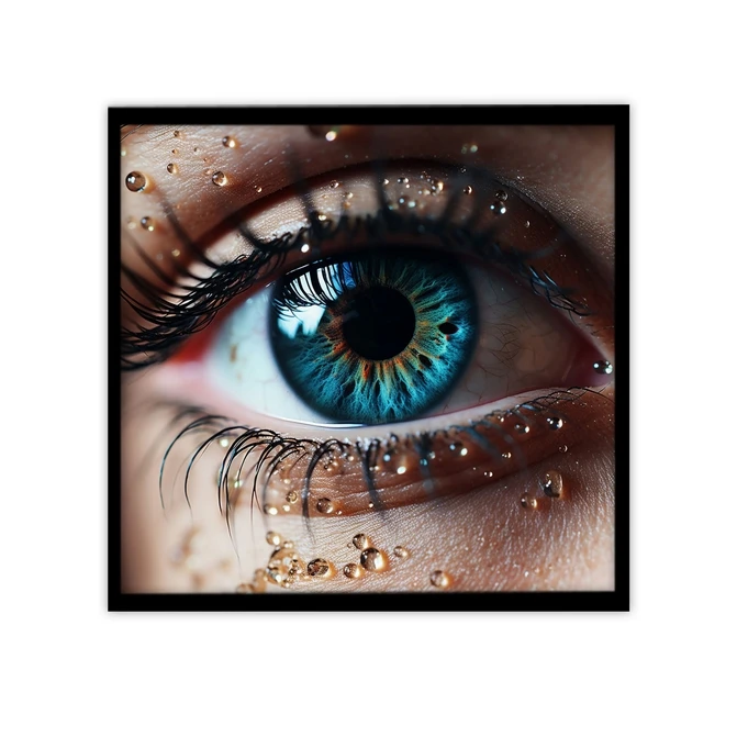 تابلو نوری بکلیت طرح هنری چشم رنگی مدل B-MID-19544