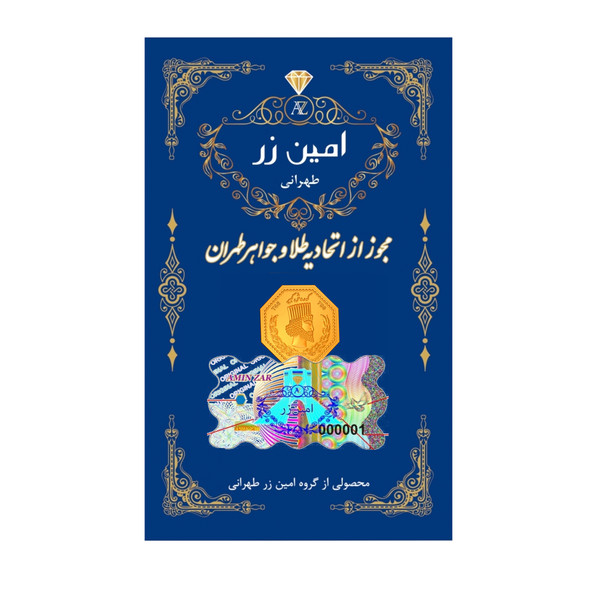 سکه گرمی طلا 18 عیار امین زر مدل AB003
