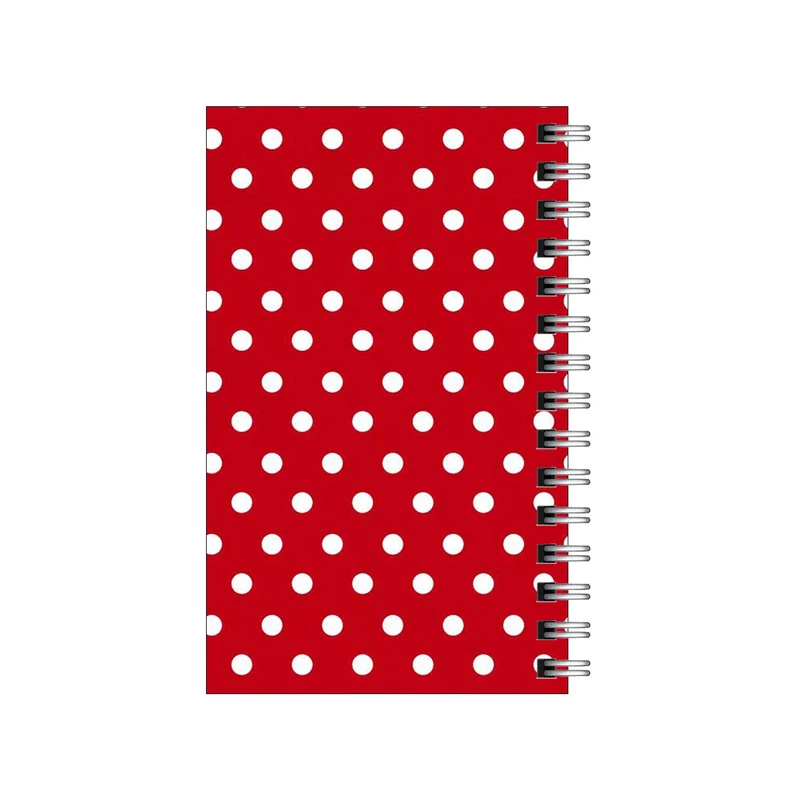 دفترچه یادداشت مدل to do list طرح خال خال قرمز کد 0021045