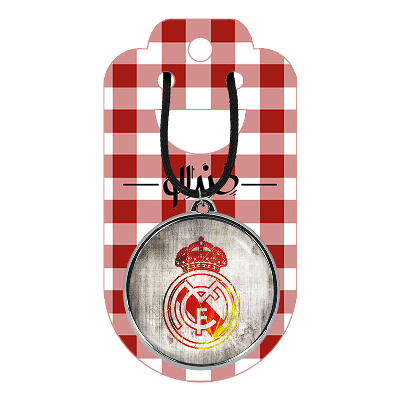 گردنبند خندالو مدل باشگاه رئال مادرید Real Madrid کد 2637526377