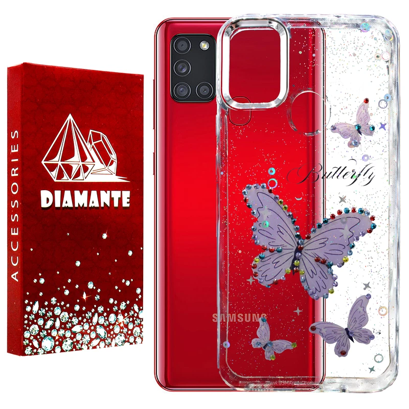 کاور دیامانته مدل Butterfly Rd مناسب برای گوشی موبایل سامسونگ Galaxy A21s
