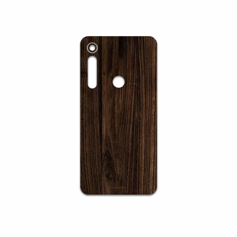 برچسب پوششی ماهوت مدل Dark Walnut Wood مناسب برای گوشی موبایل موتورولا One Macro