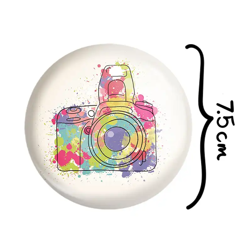 آینه جیبی خندالو طرح دوربین مدل تاشو کد 1738