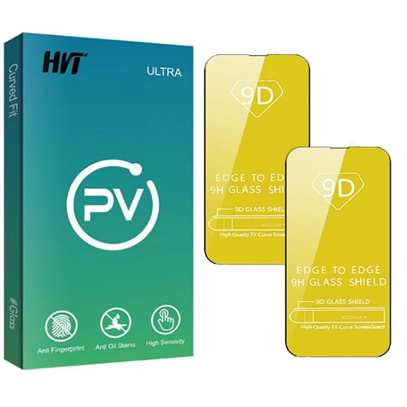 محافظ صفحه نمایش اچ وی تی مدل PV مناسب برای گوشی موبایل اپل iPhone 14pro مجموعه 2 عددی