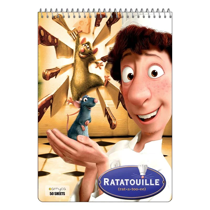 دفتر نقاشی 50 برگ سیمی کارنیکا طرح Ratatouille کد 82591