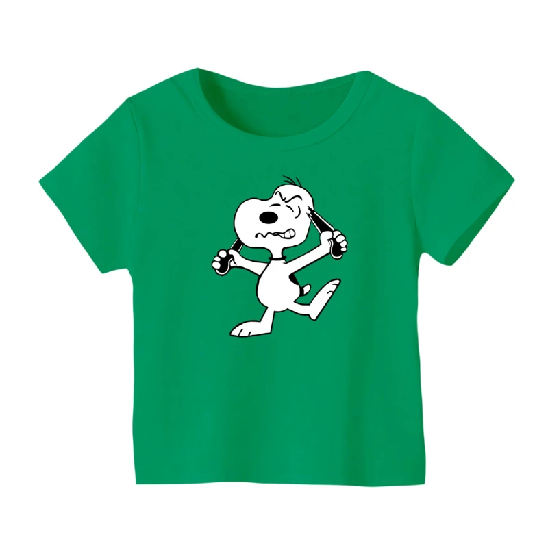 تی شرت آستین کوتاه بچگانه مدل اسنوپی کد ۱۶