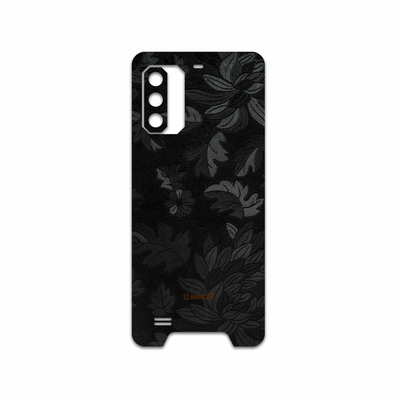 برچسب پوششی ماهوت مدل Black-Wildflower مناسب برای گوشی موبایل یولفون Armor 7