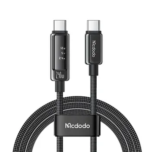Mcdodo CA-890 240W USB-C to USB-C Cable 1.2m with OLED Digital Display