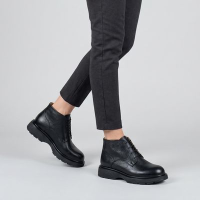 نیم بوت زنانه کرمانی مدل چرم دستدوز طبیعی فلوتر کد 659
