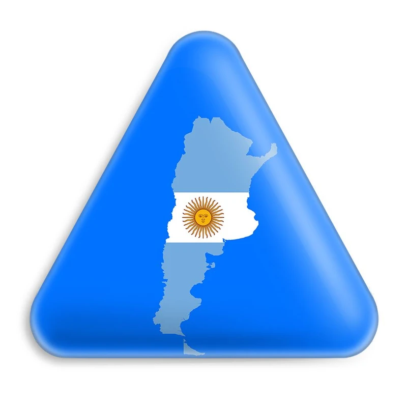 پیکسل خندالو طرح پرچم آرژانتین مدل مثلثی کد 20460