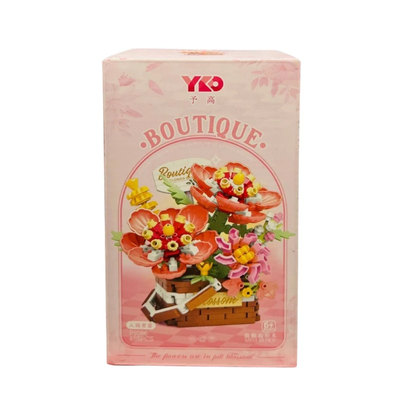 ساختنی 455 تکه مدل سبد گل کد 1086