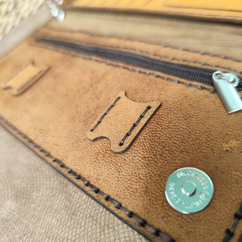 کیف پول مدل کتی چرم طبیعی بزی Sch-w50