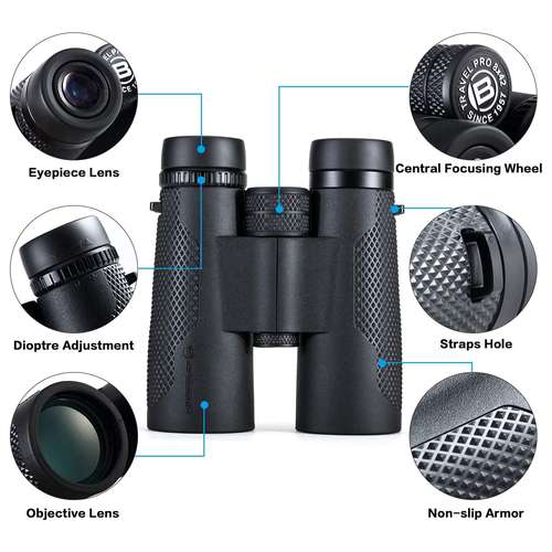 دوربین دو چشمی برسر مدل New Travel Pro 8×42