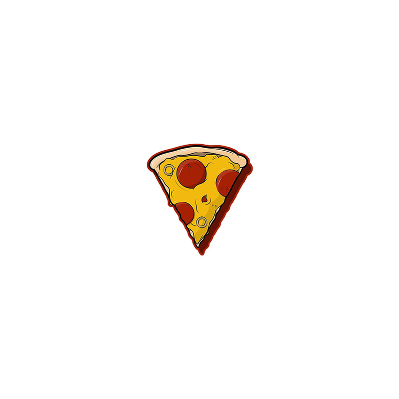 استیکر لپ تاپ لولو طرح پیتزا PIZZA کد 692