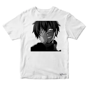 تی شرت آستین کوتاه دخترانه مدل ANIME کد P021 رنگ سفید