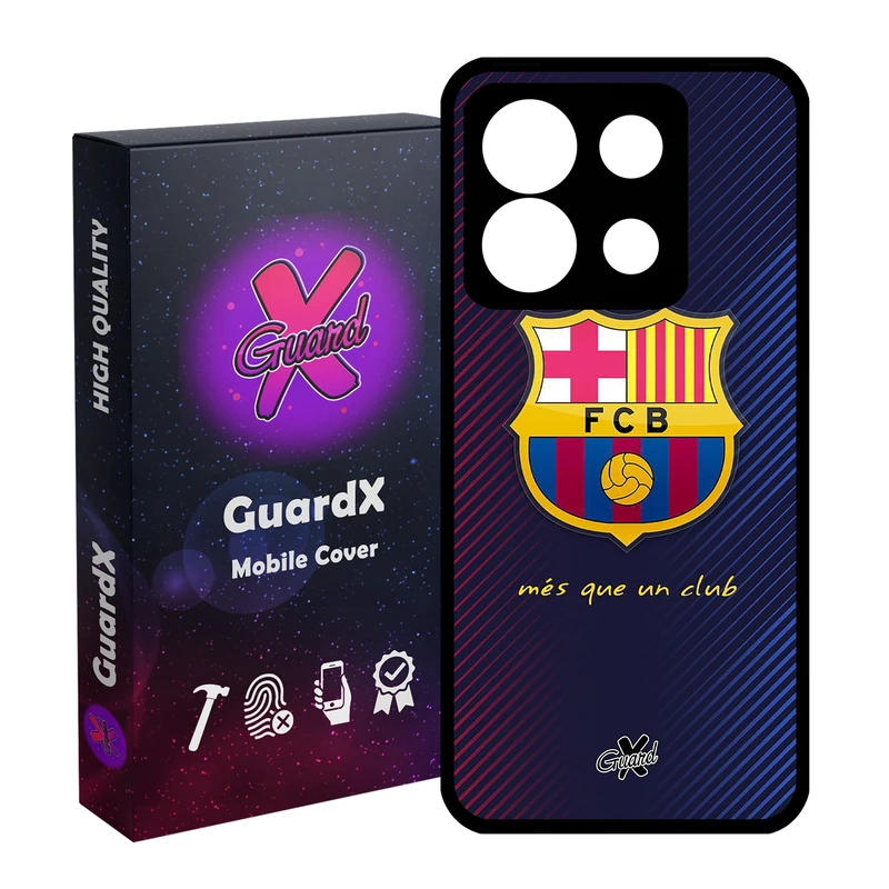 کاور گارد ایکس طرح Barcelona مدل Glass10058 مناسب برای گوشی موبایل شیائومی Redmi Note 13 5G
