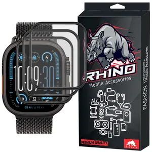 Rhino R-Glass Model 3 Pack Screen Protector Suitable for Apple Watch Ultra 2 49mm