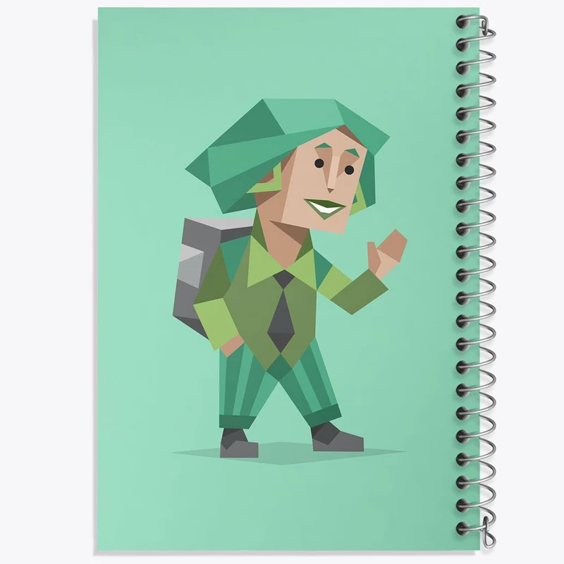 دفتر ژورنال نویسی 50 برگ خندالو مدل نقطه ای طرح تایپ شخصیتی پیکارگر ENFP کد 7702