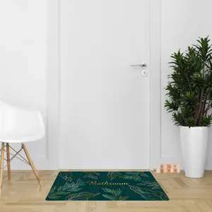 پادری مدل سه لایه رویه مخمل طرح حمام کد S414 سایز 75x45 سانتی متر