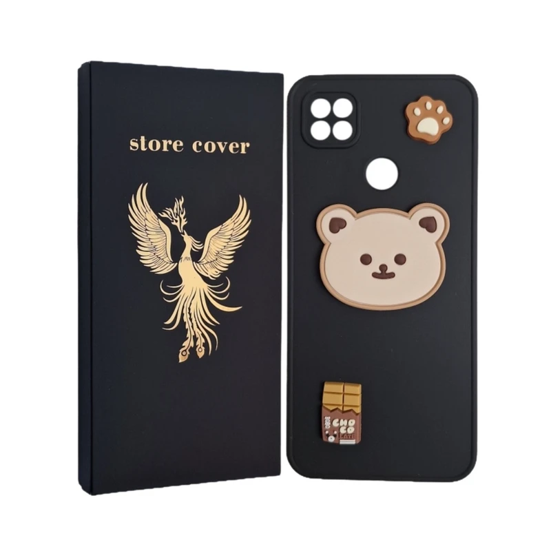 کاور استور کاور طرح عروسک برجسته مدل 9c مناسب برای گوشی موبایل شیائومی Redmi 9C / 10A