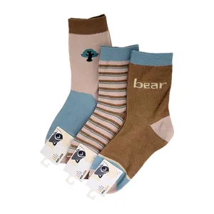 جوراب بچگانه مدل تدی - کد 1-05052- بسته 3 عددی