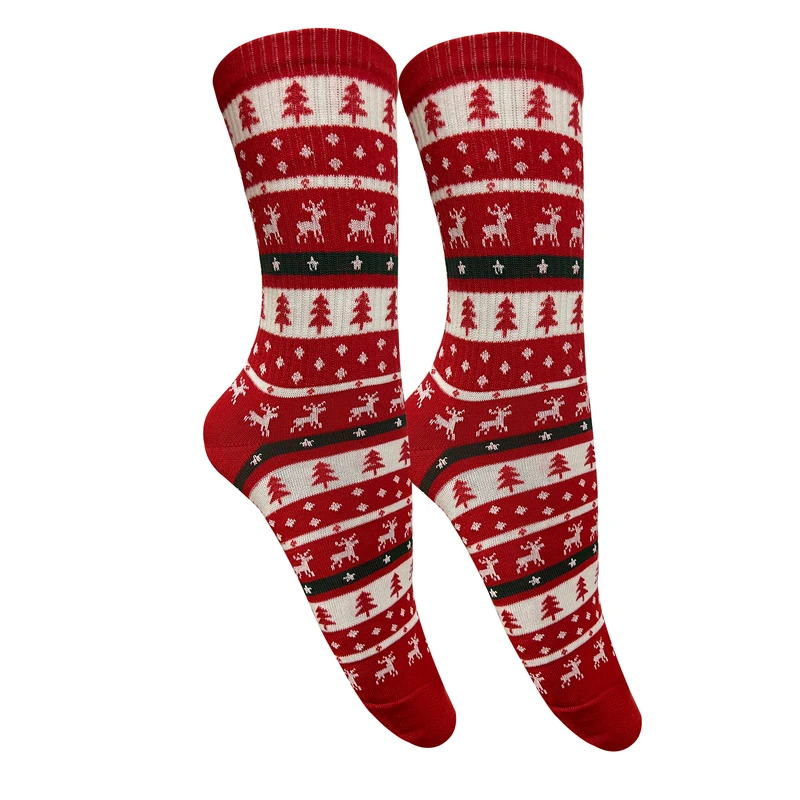 جوراب ساق بلند زنانه تن پوش هنگامه مدل کش کریسمس