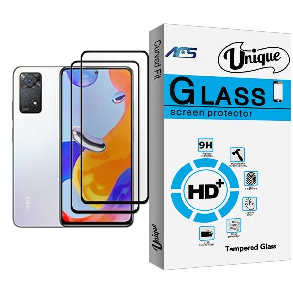 محافظ صفحه نمایش ای اف اس مدل Unique Glass MIX002 مناسب برای گوشی موبایل شیائومی Redmi Note 11 Pro بسته دو عددی