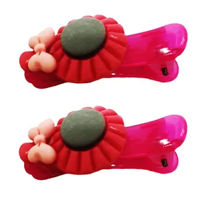 گیره مو دخترانه مدل پاپیونی کد 01 بسته 2 عددی