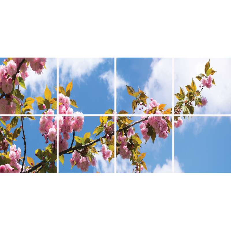 تایل سقفی آسمان مجازی مدل SK-450-2X4 سایز 60x60 مجموعه 8 عددی