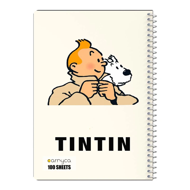 دفتر مشق 100 برگ سیمی کارنیکا طرح ماجراهای تن تن tin tin کد 42965