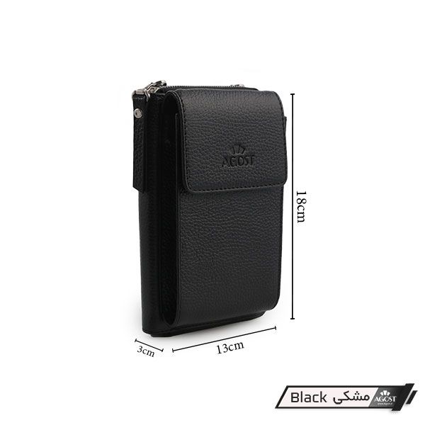 کیف پاسپورتی چرم آگوست مدل SH 310026 -  - 6