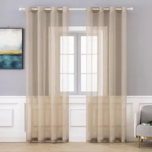 پرده پانچ مدل حریر ساده سایز 270×140 سانتی متر