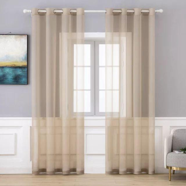 پرده پانچ مدل حریر ساده سایز 270×140 سانتی متر