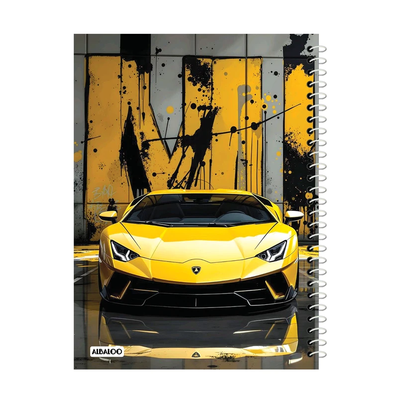 دفترچه یادداشت 50 برگ آلبالو مدل ماشین کد 2074