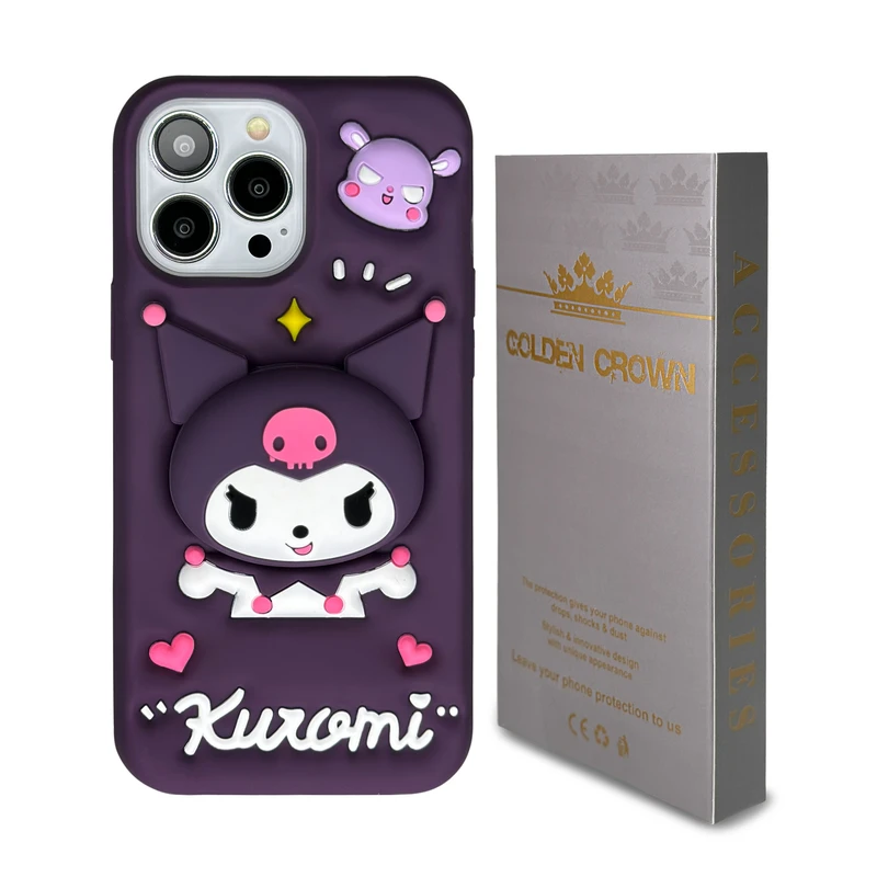 کاور گلدن کرون مدل Kuromi مناسب برای گوشی موبایل اپل Iphone 12 Pro Max/ 13 Pro Max